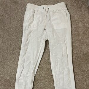 TOMMY HILFIGER white linen pant